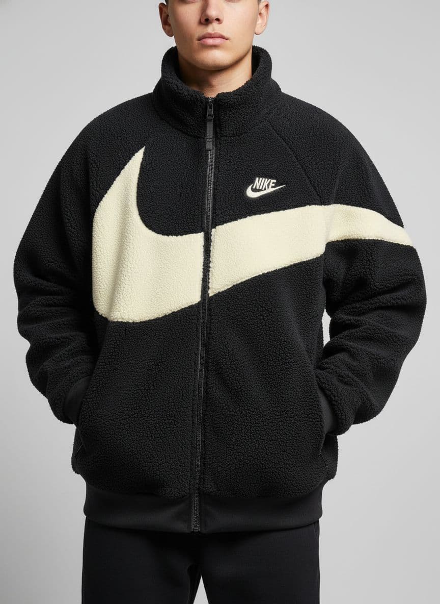 Nike Chaqueta Fleece Cozy Crema